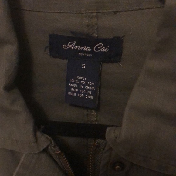 Anna Cai army short jacket size S - Picture 2 of 4